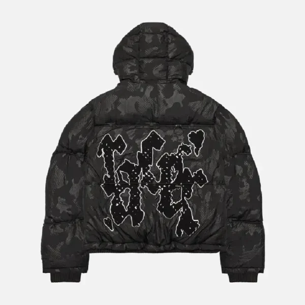 Racer Worldwide Camo Puffer Jacke 3.0 Black (2)