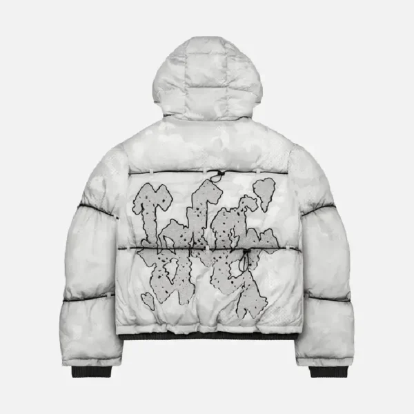 Racer Worldwide Camo Puffer Jacke 3.0 White (2)