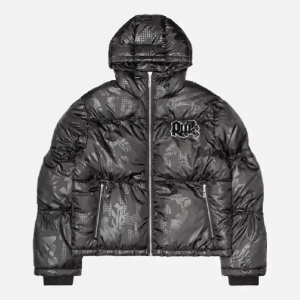 Racer Worldwide Camo Puffer Jacket 2.0 Black (2)