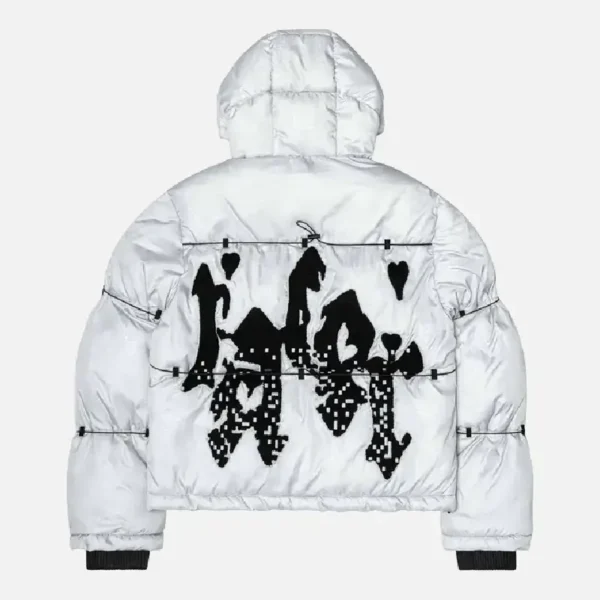 Racer Worldwide Camo Puffer Jacket 2.0 White (1)