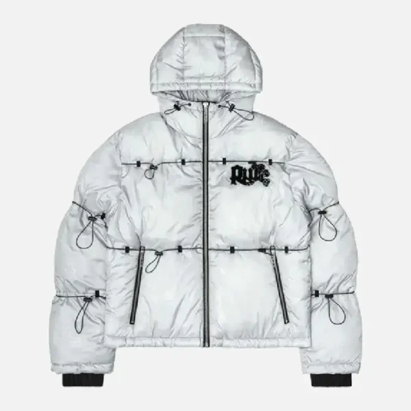 Racer Worldwide Camo Puffer Jacket 2.0 White (2)