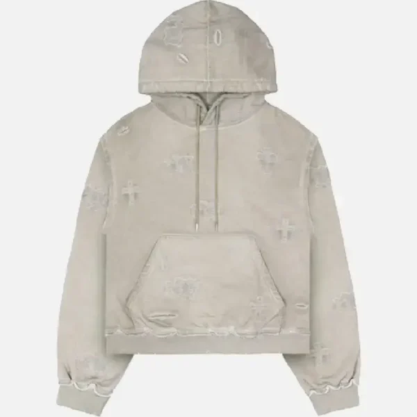 Racer Worldwide Ghost Cross Hoodie Beige (2)