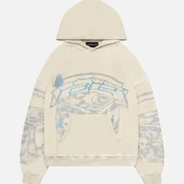 Racer Worldwide Hoodie Cream (1)