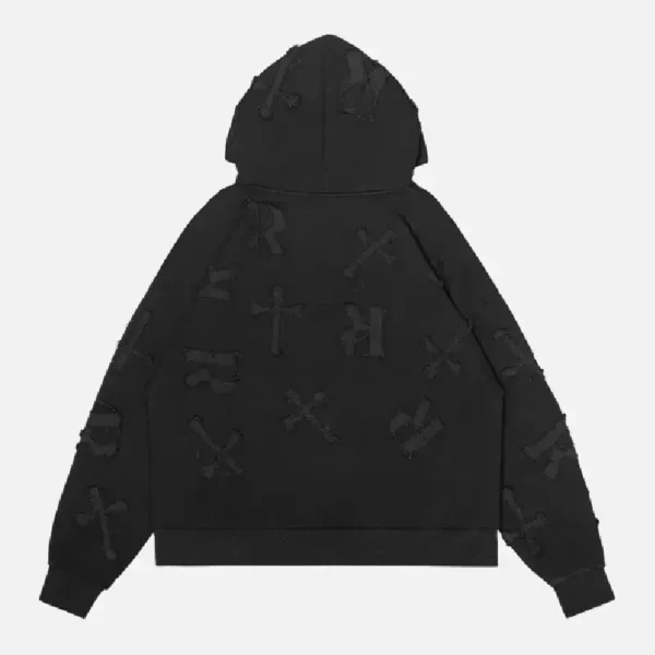 Racer Worldwide Patch Hoodie Black (2)