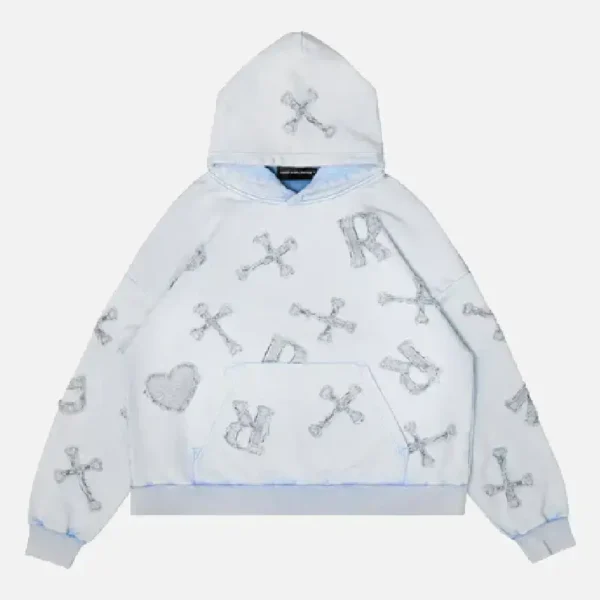 Racer Worldwide Patch Hoodie Washed Ice (2)