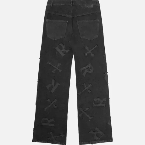 Racer Worldwide Patch Jeans Black (2)