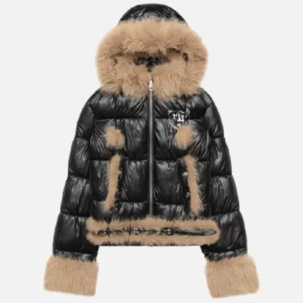 Racer Worldwide Slim Furry Puffer Jacke (2)