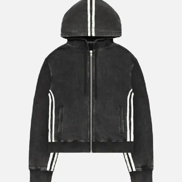 Racer Worldwide Zip Track Hoodie Black (2)